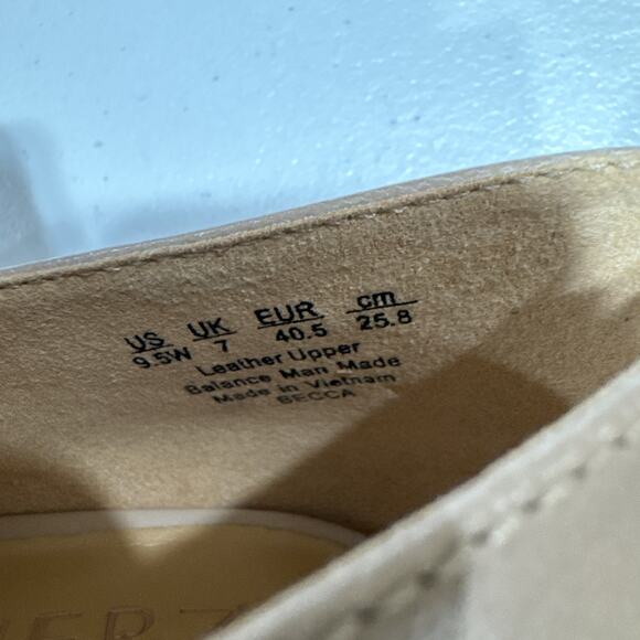 Naturalizer Becca Flat Warm Fawn Tan Leather Shoes Sz 9.5W Slip On H7019L6251 - Picture 8 of 12